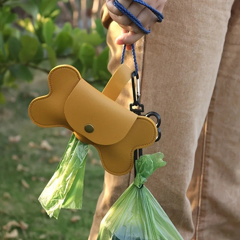  Dog Poop Bags (22x30cm), Leak-Proof Paw Print Pet Waste Bags