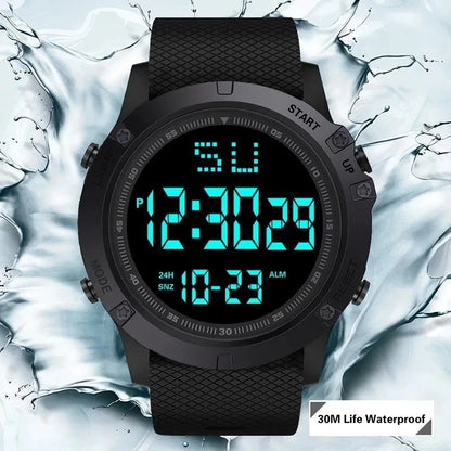 Waterproof Digital Sports Watch Military Tactical LED Backlight Wristwatch Men,https://orbitomart.com/